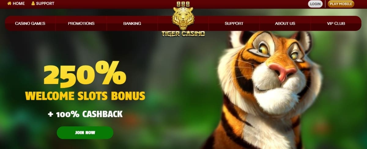 888 Tiger Casino Bonus