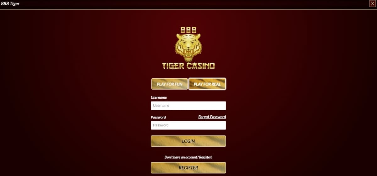 888 Tiger Casino Login