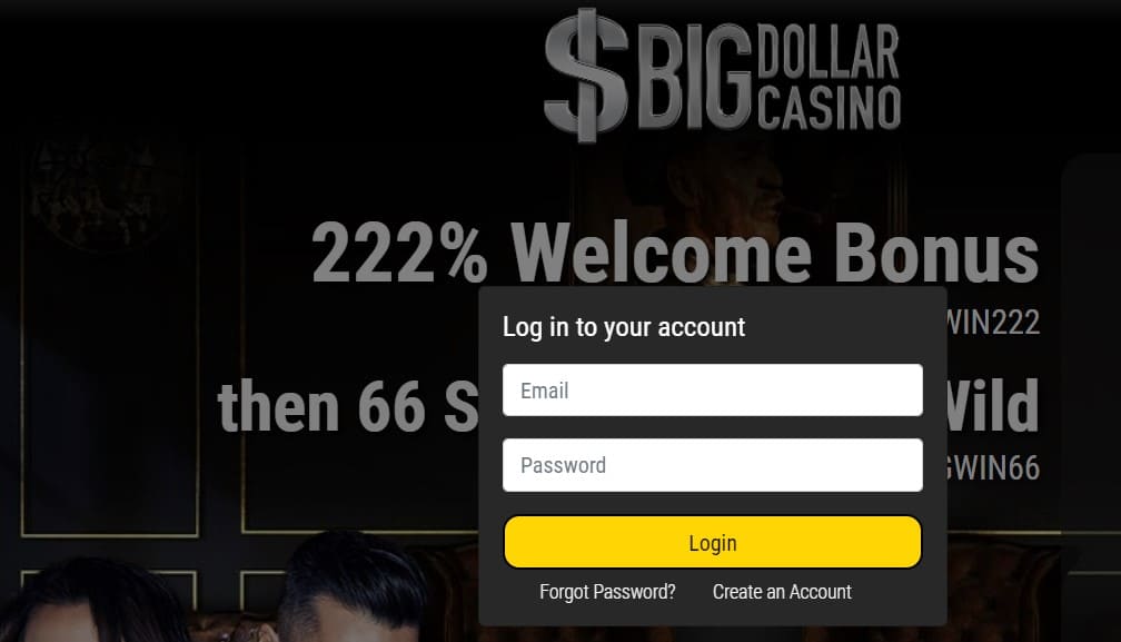 Big Dollar Casino Login