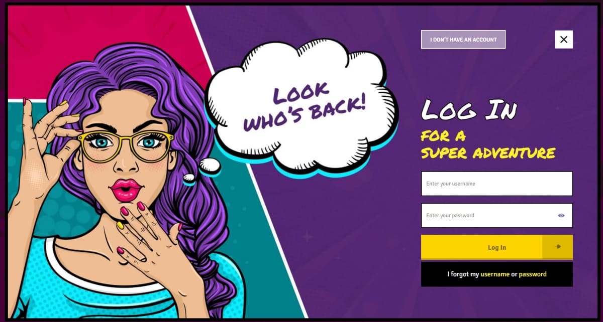 ComicPlay Casino Login