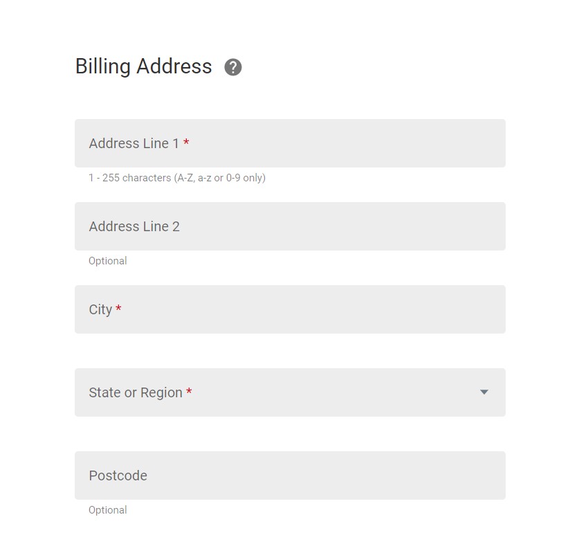 Lucky Nugget Registration Billing Address