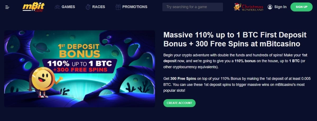 mBit Casino Bonus