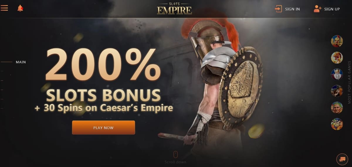 Slots Empire Casino Bonus
