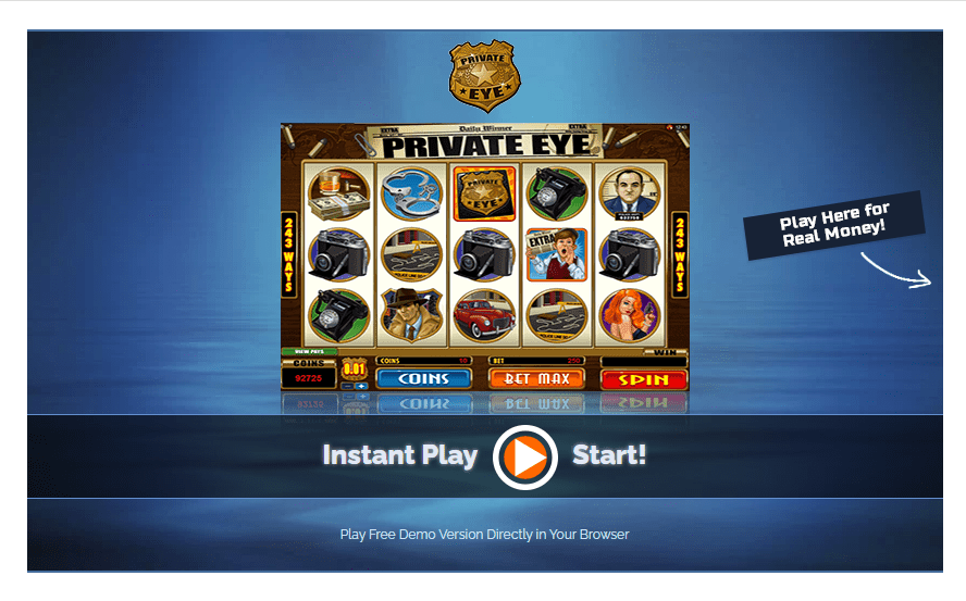 Private Eye-game Private Eye game